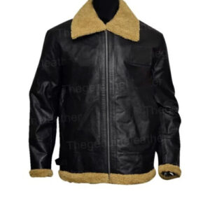 Mens Aviator Black Jacket
