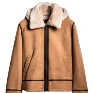 B3 Fur Aviator Shearling Sheepskin Bomber Jacket