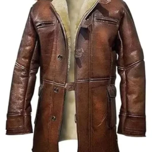 Bane Coat of Batman Dark Knight in Real Leather