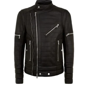 Brando Black Biker Leather Jacket