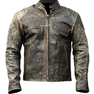 Cafe Racer Antique Distressed Leather Jacket