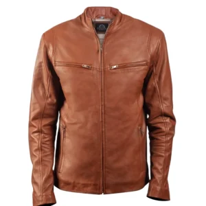 Mens Iconic Brown Stylish Vintage Leather Jacket