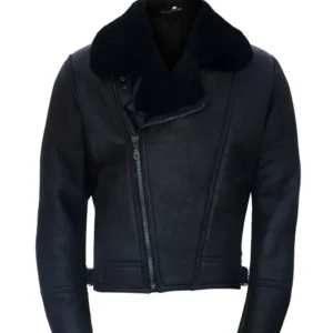 Men’s Aviator Leather Shearling Jacket