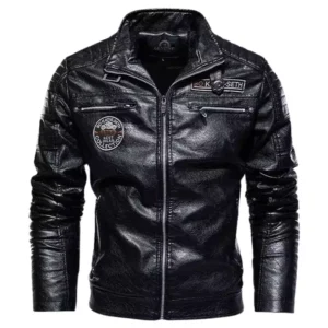 Men Motorcycle Windbreaker Slimfit Jacket