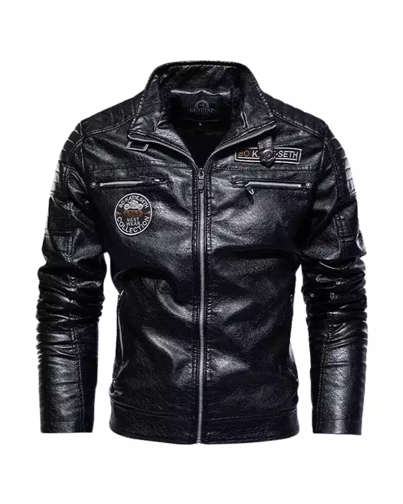 Men Motorcycle Windbreaker Slimfit Jacket