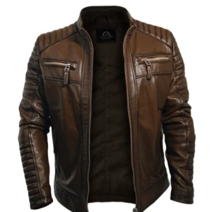 Men Outwear Mars Leather Jacket