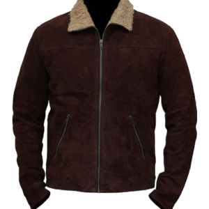 Mens Walking Dead Andrew Suede Leather Jacket