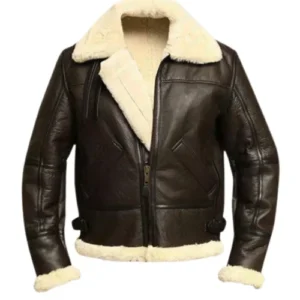 Men’s Aviator Sheepskin Leather Jacket