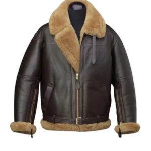Mens B3 Flying Cockpit Aviator Shearling Jacket