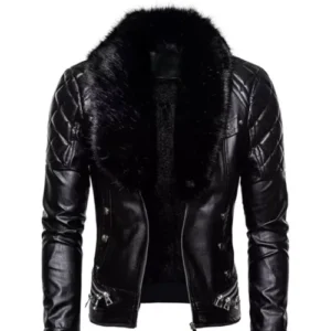 Men’s Black Retro Aviator Jacket
