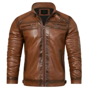 Men’s Brown Cruiser Leather Jacket