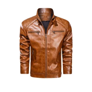 Men Brown Diamond Jacket