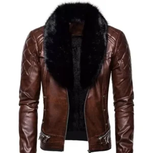 Men’s Brown Retro Aviator Jacket