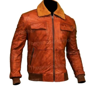 Mens Fur Leather Jacket