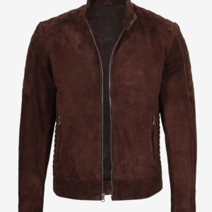 Men’s Top Notch Dark Brown Suede Jacket