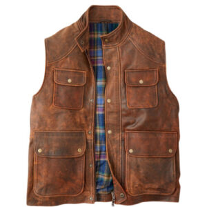 Missoula Leather Cargo Vest
