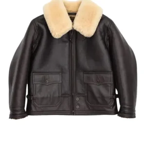 Navy M-445A Flight Shearling Leather Jacket