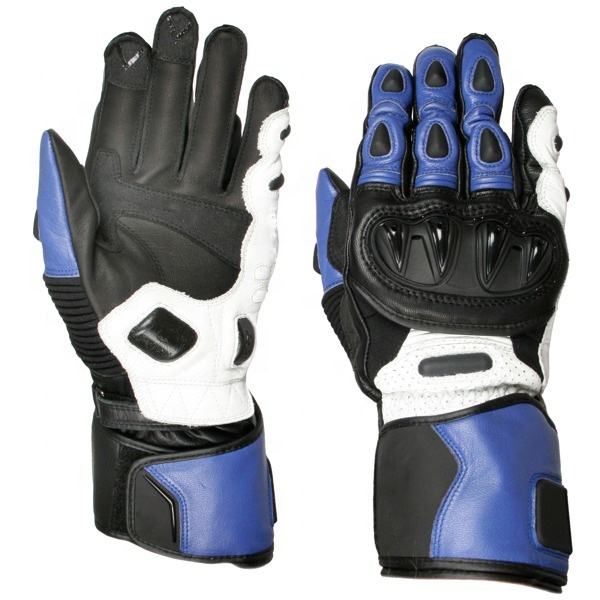 Genuine Leather Carbon Fiber Weatherproof Touchscreen Compatible Gloves - Image 4