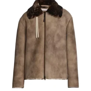 Suede Shearling Leather Jacket
